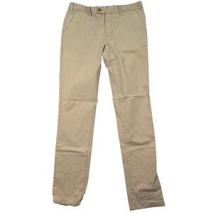SuitSupply Porto Int B7911 Mens 34x36 Tall Khaki Cotton Chinos Pants Casual EUC